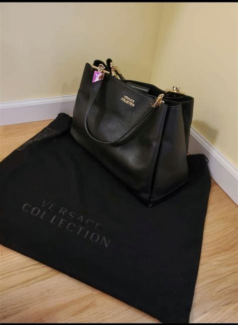 versace collection briefcase
